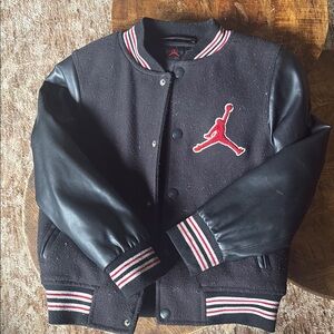 Jordan Black Jacket with Red Jumpman Accent
